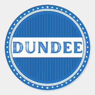 Dundee City Pride Emblem – Schottische Identität Runder Aufkleber