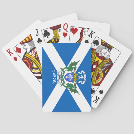 Dundee coat of arms/ St. Andrew's Cross backdrop Spielkarten (Rückseite)