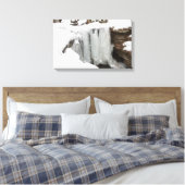 Dundee Falls in Winter, Ohio Leinwanddruck (Insitu (Schlafzimmer))