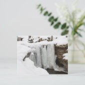 Dundee Falls in Winter, Ohio Postkarte (Stehend Vorderseite)