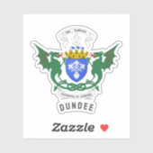 Dundee - Schottland - Wappen Aufkleber (Blatt)