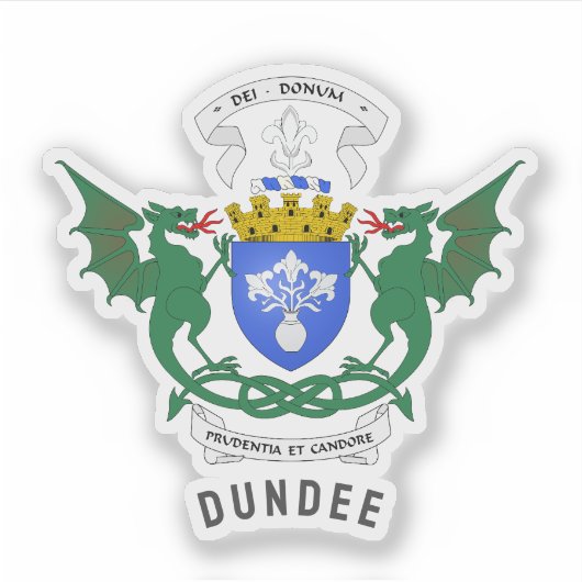Dundee - Schottland - Wappen Aufkleber (Vorderseite)