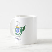 Dundee - Schottland - Wappen Kaffeetasse (Vorderseite Links)