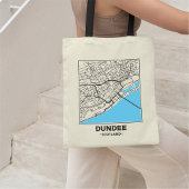Dundee, Scotland City Map Tote Bag Tragetasche