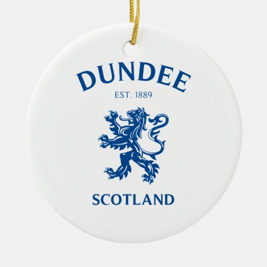 DUNDEE Scotland Keramik Ornament (Vorne)