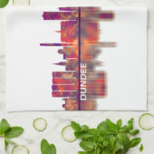 Dundee Scotland Skyline Geschirrtuch (Gefaltet)