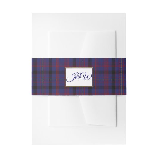 Dundonald Clan Tartan Wedding Bly Band (Vorderseite Beispiel)