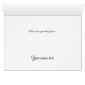 Dundonald Kariert Wedding Foto Dankeschön Card (Innenansicht Horizontal (Unten))