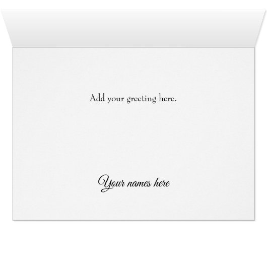 Dundonald Kariert Wedding Foto Dankeschön Card (Innenansicht Horizontal (Unten))