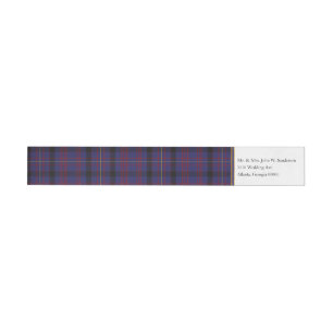 Dundonald Kariert Wrap Address Labels
