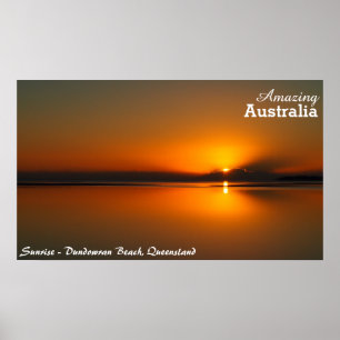 Dundowran Strand-Sonnenaufgangplakat Poster
