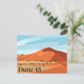 Dune 45 Sossusvlei Namibia Postkarte (Stehend Vorderseite)