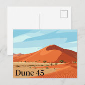 Dune 45 Sossusvlei Namibia Postkarte (Vorne/Hinten)