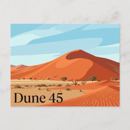Dune 45 Sossusvlei Namibia Postkarte (Vorderseite)