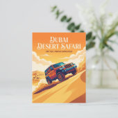 Dune Bashing und Wüsten-Safari Postkarte (Stehend Vorderseite)