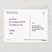 Düne Buggy in Sand Postkarte (Rückseite)