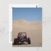 Düne Buggy in Sand Postkarte (Vorne/Hinten)