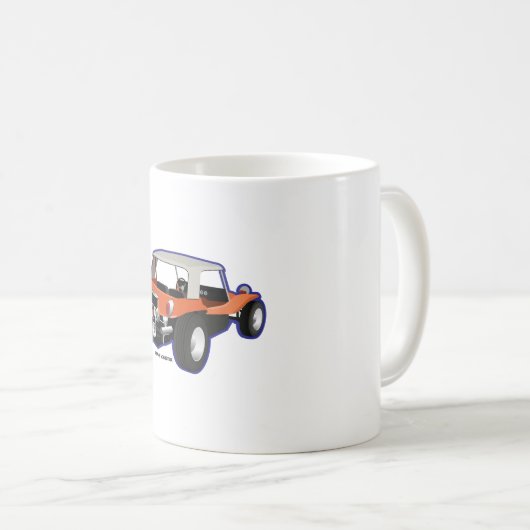 Düne Buggy Manx Kaffeetasse (VorderseiteRechts)