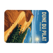 Düne du Pilat Frankreich Magnet (Horizontal)