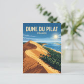 Düne du Pilat Frankreich Postkarte (Stehend Vorderseite)