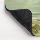 Düne durch Hegoland, ruhiges Meer Mousepad (Ecke)
