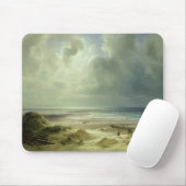 Düne durch Hegoland, ruhiges Meer Mousepad (Mit Mouse)