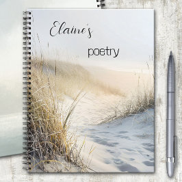 Dune Grass Beach Poetry Notizblock