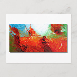 Dune-Kunst - Originale abstrakte Kunst dekorative Postkarte