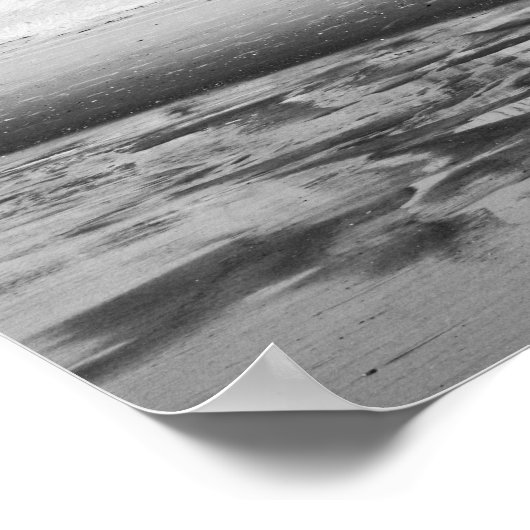 Dune Reflection (B&W) Poster (Ecke)