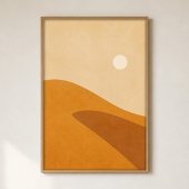 Dune Shadow Gouache Boho Art Poster