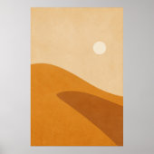 Dune Shadow Gouache Boho Art Poster (Vorne)