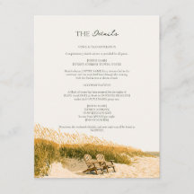 Dune Stühle Sea Oats Emerald Coast Hochzeitsdetail