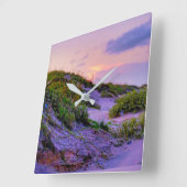 Dune Sunset Quadratische Wanduhr (Winkel)