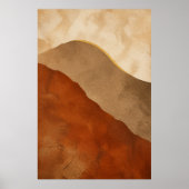 Dune-Sweep-Gouache-Boho-Kunstposter Poster (Vorne)