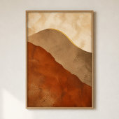 Dune-Sweep-Gouache-Boho-Kunstposter Poster