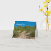 Düne und Hafer denken Karte (Gelbe Blume)
