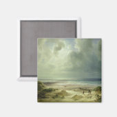 Düne von Hegoland, ruhige See Magnet (Vorderseite/Rückseite)