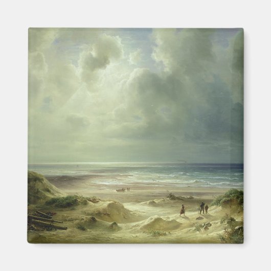 Düne von Hegoland, ruhige See Magnet (Vorne)