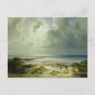 Düne von Hegoland, ruhige See Postkarte