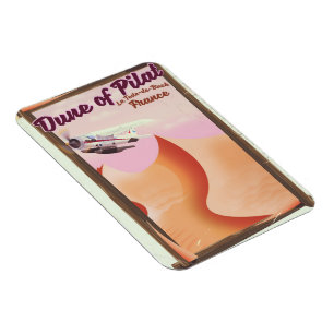 Düne von Pilat, Vintage-Reiseplakat Frankreich. Magnet