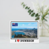 Dunedin - I Liebe - Neuseeland - Postkarte (Stehend Vorderseite)