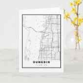 Dunedin Map Karte (Gelbe Blume)