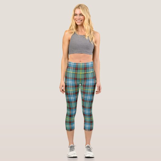 Dunedin Neuseeland Tartan Kariert Capri Leggings (Vorderseite)