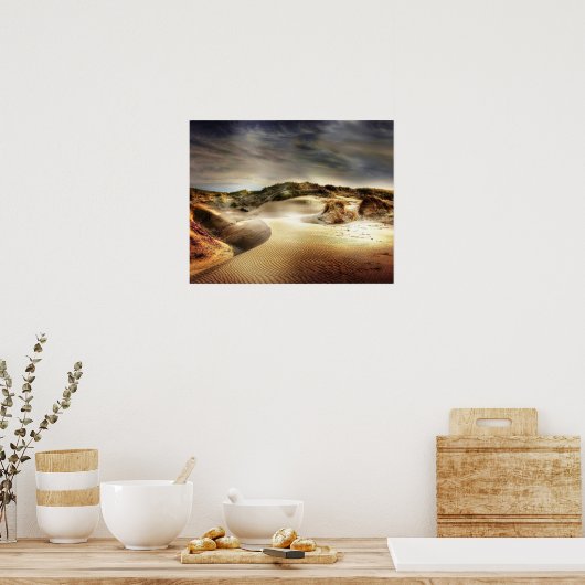 Dünen der Nordsee Poster (Küche)