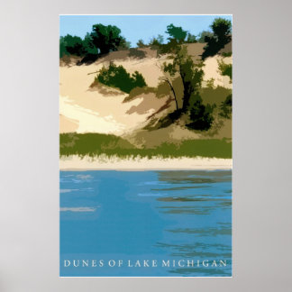 Dünen des Lake Michigan Poster