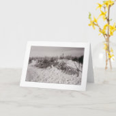"Dünen mit dem Zaun" der leeren Gruß-Karte Karte (Gelbe Blume)