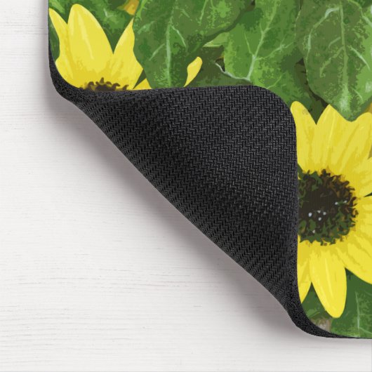 Dünen-Sonnenblume-Mausunterlage Mousepad (Ecke)