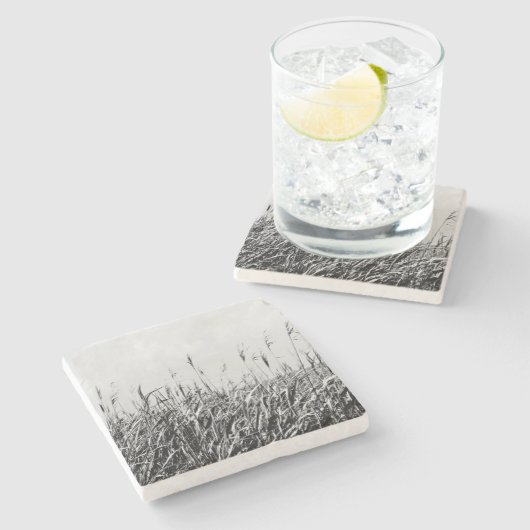 Dünen-Triptychon III Steinuntersetzer (Seitenansicht)