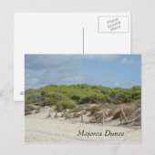Dünen und Strand von Mallorca Postkarte (Vorne/Hinten)