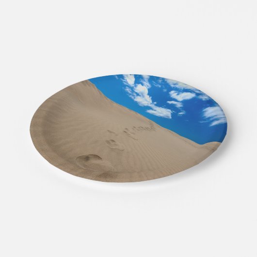 Dünen von Gran Canaria Pappteller (Schrägansicht)